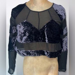Nasty Gal Long Sleeve Crop Top